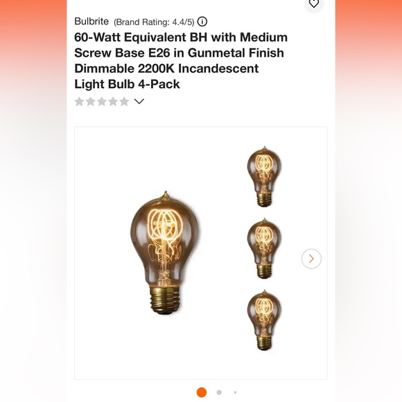 LAST PRICE🍒🤍 BULBRITE nostalgic loop 60w  bundle of 2 🌷 - Picture 5 of 5